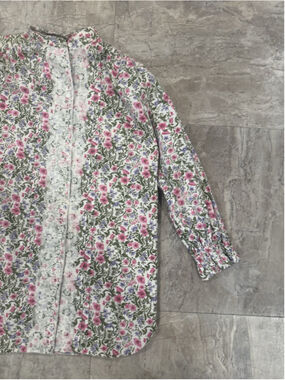 VTG 90s Victorias Secret Night Sleep Shirt Size Small Floral Lace Gold Label